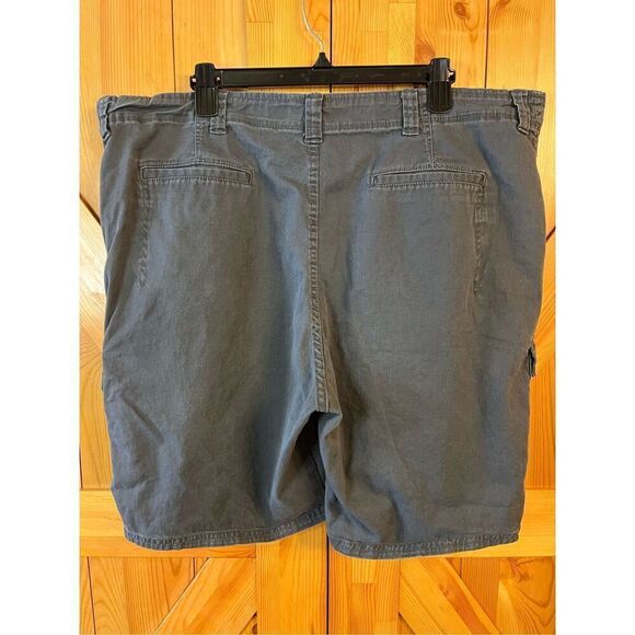 Wrangler Mens 42 Relaxed Fit Flat Front Cargo Shorts Gray (3187) - Picture 4 of 6